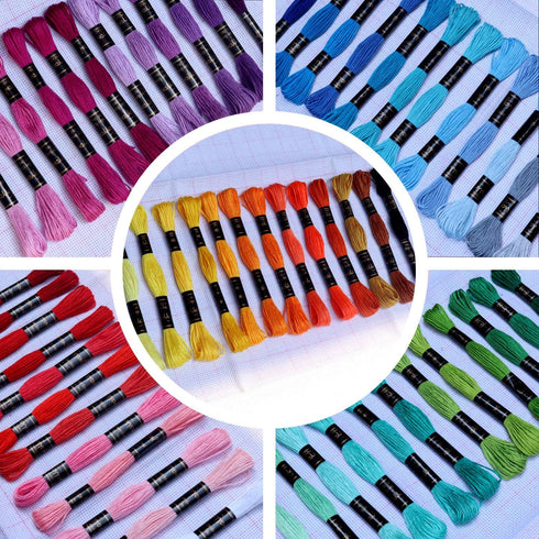 61 Rainbow Colors Embroidery Floss - Friendship Bracelet String - Embroidery Thread for Cross Stitch, Hand Embroidery, String Art...