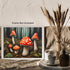 Posterizer 1 pcs-cute mushrooms in the wild-oil painting style 5-Floral & Botanical Art-Landscape & Nature Art-Decor for Home & Office- unframed w...