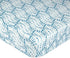 Crane Baby Soft Cotton Crib Mattress Sheet, Fitted Sheet for Cribs and Toddler Beds, Indigo Blue, 28”w x 52”h x 9”d...