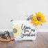 DLY LIFESTYLE You are My Sunshine Stencil - Sunflower Design - 8x6 Inches - Reusable DIY Art & Craft Stencil for Wood, Canvas, Paper, Fabric, Wall...