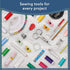 ARTIKA Sewing Kit for Adults and Kids - Small Beginner Set w/Multicolor Thread, Needles, Scissors, Thimble & Clips - Emergency Repair and Travel K...
