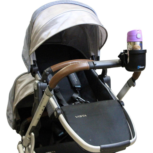 W4W Universal Stroller Cup Holder – Mega Strength Adjustable Clamp fits on Any Bike, Walker, Wheel Chair, Car – Large Adjustable Drink Holder fits...