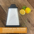 Jean-Patrique Stainless Steel Cheese Grater with Handle - Four-Sided Box, Dishwasher Safe - Pasmesan Cheese Shredder, Citrus Zester...