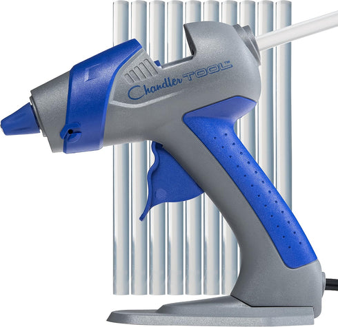 Mini Hot Glue Gun Kit - 25W Small Size Stand up High Temp Hot Melt GlueGun Set with 10 Mini Glue Gun Sticks for Glue Gun, Fine Tip Adhesive Silico...