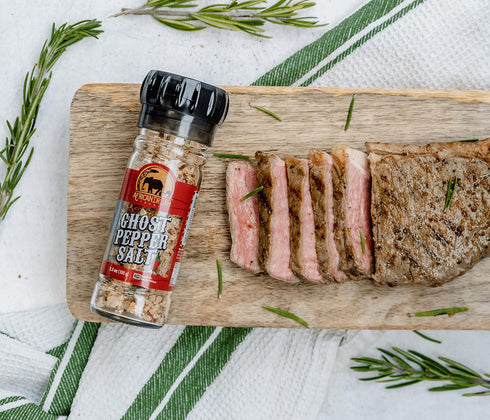 Ghost Pepper Spicy Salt with Reuseable Grinder by African Dream Foods | All-Natural Dried Ghost Peppers Infused with Sea Salt | Made in Africa...