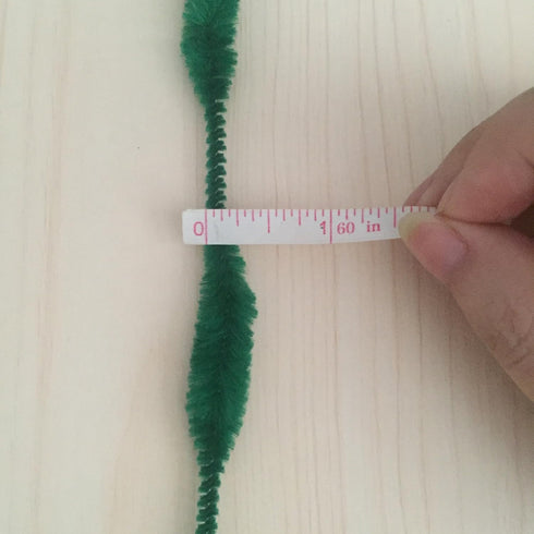 Fuzzy Bump Chenille Stems Pipe Cleaners, Pack of 100 (Green)...