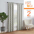 PAIRS TO GO Vickery Modern Decorative Rod Pocket Window Curtains for Bedroom or Living Room (Double Panel), 28" x 63", Gray...