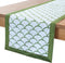 The White Petals Green Dresser Scarf Table Runner - (14x48 inch) | Fabric Lined | Properly Finised, No Fray Edges | for Home, Kitchen, Dining Room...
