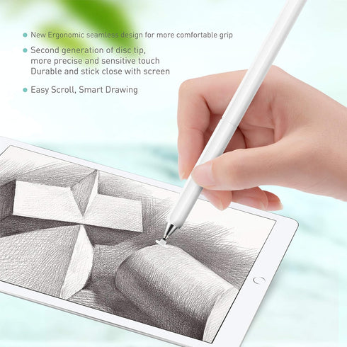 Stylus Pens, Universal High Sensitive & Precision Capacitive Disc Tip Touch Screen Pen Stylus for iPhone/iPad/Pro/Samsung/Galaxy/Tablet/Kindle/Com...