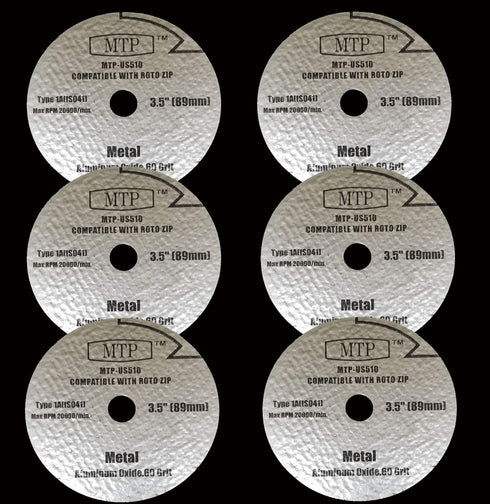 MTP Brand 6X 3.5" in Dia Metal Cutting Wheel for Dremel US40 US510 Ultra Saw 60 Grit US510-01...