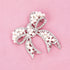Nicole Miller Silver White Round Pearls Ribbon Clear Rhinestones Brooches and Pins...
