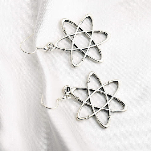 Atomic Science Symbol Keychain Chemistry Scientist Physicist Chemist Teacher Gift Science Lovers Gift (Atom Earrings)...