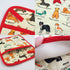 Pot Holders Set of 2 Heat Resistant 480? Kitchen 100% Cotton Comfortable Lining Printing Dog Flower Women Men Home Cooking Baking Microwave BBQ Gi...
