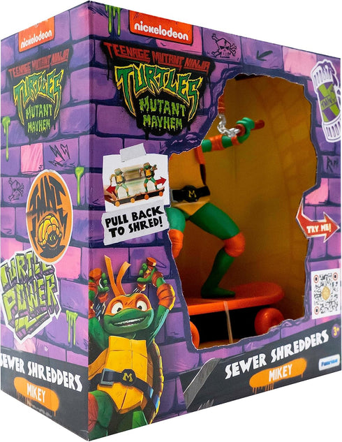Teenage Mutant Ninja Turtles 5" Sewer Shredders Movie Edition Michelangelo Ages 3+ Shredding Action Figure...
