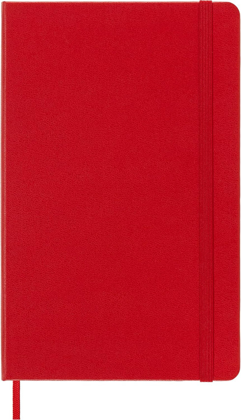 Moleskine Classic Notebook, Large, Dotted, Red Scarlet, Hard Cover (5 x 8.25)...