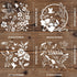 FINGERINSPIRE 4 Pcs Hummingbird Flowers Stencils 11.8x11.8inch Large Size Bird Floral Bee Dragonfly Butterfly Drawing Stencils Reusable Mylar DIY ...