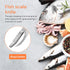 Fish Scale Knife 3-in-1 - Multifunction Fish Scaler Remover for Cut/Scrape/Dig - Fish Maw Knife Stainless Steel - Fish Descaler Tool for Open Bell...