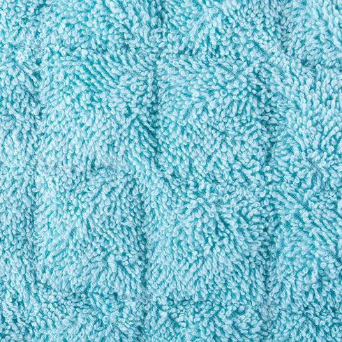 DII Basic Terry Collection Quilted 100% Cotton, Pan Handle, Aqua, 3 Piece...