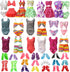 70Pcs Doll Clothes and Accessories, 20 Bikini Swimsuits Fashion Dresses 50 Shoes for 11.5 inch Doll Christmas Stocking Stuffers Girls Birthday Gif...