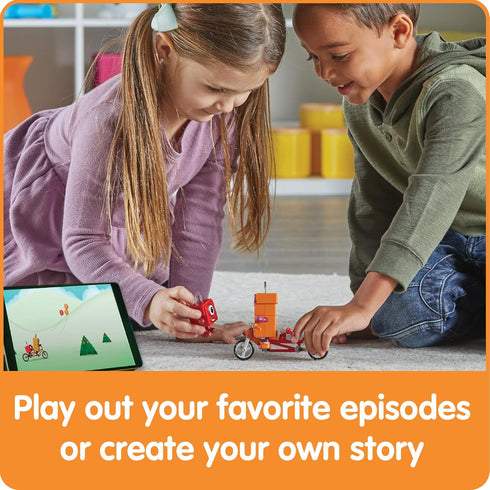 hand2mind Numberblocks One and Two Bike Adventure, Cartoon Action Figure Set, Toy Figures, Toy Vehicle Playsets, Small Figurines for Kids, Number ...