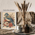Posterizer 1 pcs- Blue bird standing on red and white flowers-Art for Animal Lovers-Floral Botanical Art- Gift for Men Women Teens-Decor for Home...