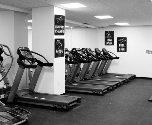 Inspirational Gym & Workout Posters - 11x17" (4) Throwback Traits...