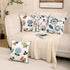 Embroidered Decorative Throw Pillow Covers 18x18 Inch Pack of 2, Farmhouse Spring Tree Flower Pillowcase for Living Room Sofa Bed...