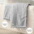 PAVILIA Fleece Throw Blanket for Couch with Pom Pom Fringe, Light Grey, Soft Cozy Fuzzy Flannel Blanket for Sofa Bed, Large Lightweight Plush All ...
