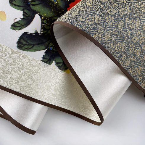 AtfArt Asian Wall Decor Beautiful Silk Scroll Painting Flowers - Proud Plum - Iron Heart Oriental Decor Chinese Art Wall Scroll Wall Hanging Paint...