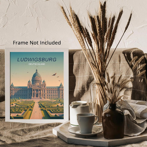 Posterizer 1 pcs-Ludwigsburg Deutschland Travel Poster-Adventure Wall Art-GIft for Men Women Teens-Decor for Home & Office- unframed wall art...