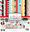 Echo Park Paper Company Magical Adventure 2 Collection Kit paper, black, red, yellow, teal, kraft, 12-x-12-Inch...