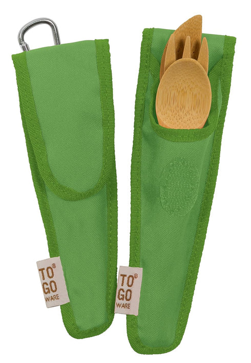 Kid's Bamboo Utensil Set Kiwi Green, 1 EA...