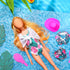 Bencailor 5 Pcs Doll Clothes for 11.8 Inch Doll Swimsuits Doll Swimming Clothing and Accessories Set Pink Doll Hat Summer Holiday Birthday Gifts (...
