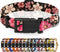 Dog Collar for Boys Girls, Floral Puppy Collar for Small Medium Large Dogs, Adjustable Soft Floral Pattern Pet Collar with Safety Buckle for Male ...
