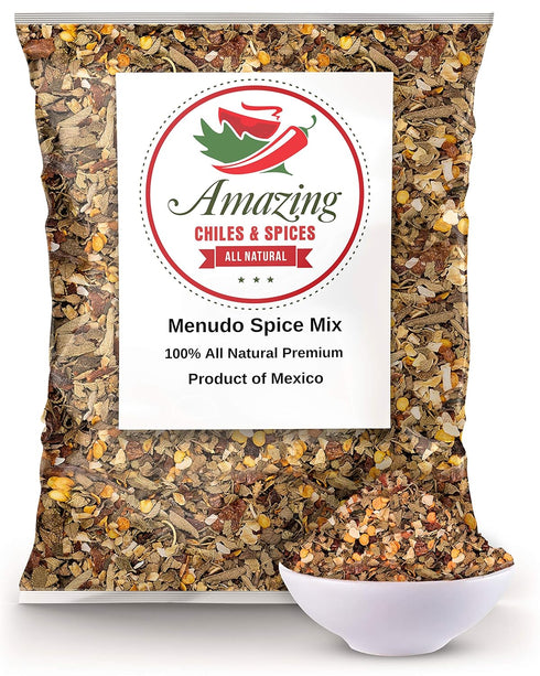 Menudo Spice Mix Seasoning 5oz. Delicious Blend of Onions, Garlic, Oregano, Dried Chiles and Spices. Make Authentic Mexican Menudo. Air Tight Rese...