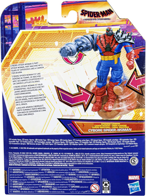 Marvel Spider-Man: Across The Spider-Verse Cyborg Spider-Woman Toy, 6-Inch-Scale Deluxe Action Figure, Toys for Kids Ages 4 and Up...