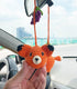 BUNNY Crochet Fox Car Rear View Mirror Holder, Cute Fox Car Hanging Ornament, A Gift for Fox Lovers Car Hanging, Crochet Lovely Fox Bag Ornament, ...