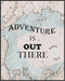 Posterizer 1 pcs-adventure is out there-Inspirational Wall Art-Holiday Poster Collection-Map Art-Decor for Beach House- UNFRAMED Wall Art...