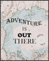 Posterizer 1 pcs-adventure is out there-Inspirational Wall Art-Holiday Poster Collection-Map Art-Decor for Beach House- UNFRAMED Wall Art...