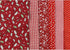 UOOOM 6pcs 50 x 50cm Patchwork Cotton Fabric DIY Handmade Sewing Quilting Fabric Different Designs (Tone-Red)...