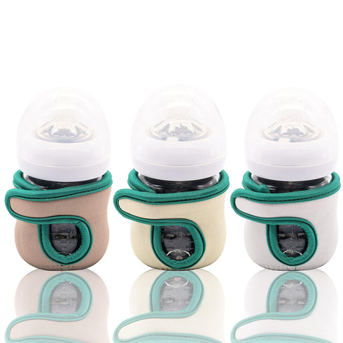 Sleeve Covers for 4 oz Philips Avent Glass Baby Bottle | Adjustable Sleeves | Heat and Cold Retention | Neoprene - Juice Cleanse | Non Slip Grip |...