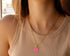 Tewiky Cute Heart Necklace Tiny 14k Gold Heart Pendant Choker Necklaces Small Gold Love Open Heart Chain Necklace for Women Dainty Gold Necklace G...