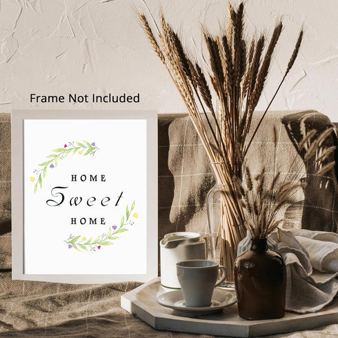 Posterizer 1 pcs-Home Sweet Home-minimalistic modern wall sign-Artistic Word Art-Typography Art-Chic Home Decor- UNFRAMED Wall Art...