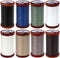 8 Color Bundle of Coats & Clark Extra Strong Upholstery Thread - 150 Yards Each (Black, White, Chona Brown, Driftwood, Green Linen, Hemp, Natural ...