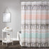 Lush Decor Llama Stripe Shower Curtain, 72" x 72", Pink and Turquoise...
