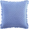 Brielle Home Ravi Stone Washed Solid Diamond Stitched Quilted Euro Sham, Euro, Cobalt...
