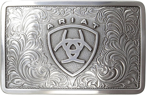 Ariat Men's Rectangle Filagree Shield Buckle...