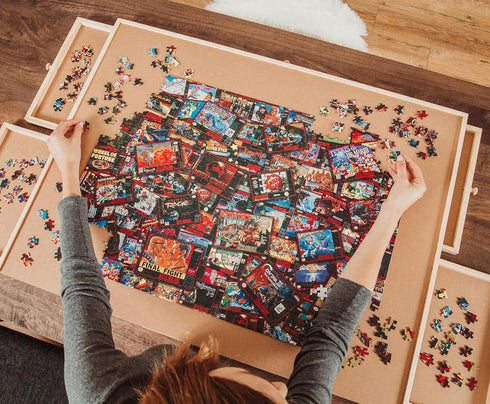 Toynk Super Never Ending Showdowns Retro Video Games 1000-Piece Jigsaw Puzzle for Adults, Kids, Interactive Brain Tease Toys & Games, Home Activit...