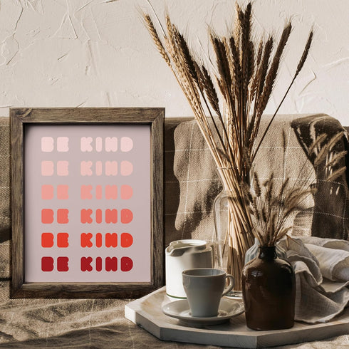 Posterizer 1 pcs-Be kind-positive encouraging daily reminder-Motivational & Inspirational Art-Gift for Daughter, Son, Kids-Decor for Home & Office...