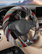 SEG Direct Boho Steering Wheel Cover with Baja Blanket Cloth, Ethnic Style Auto Wheel Cover Made of Coarse Flax, Fits 14 1/2-15 1/4 inches Car Whe...